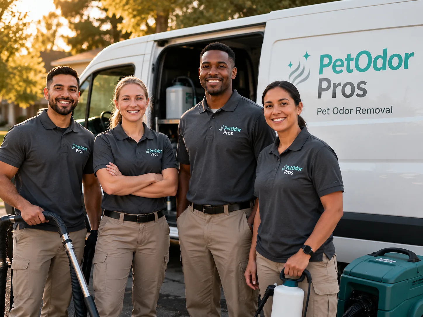 Pet Odor Removal team serving Falls, PA